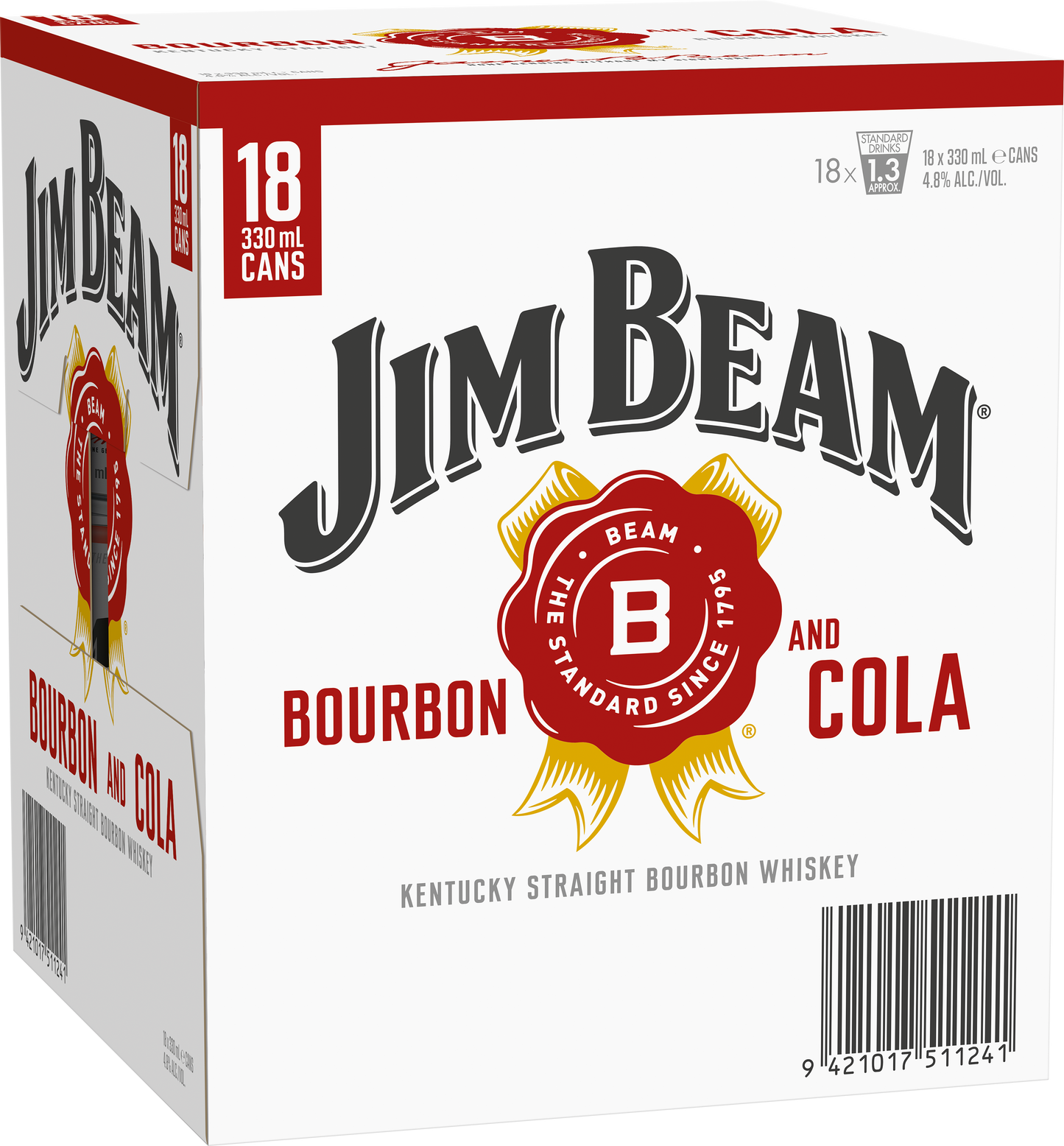 Jim Beam and Cola 330ml 18pk Cans