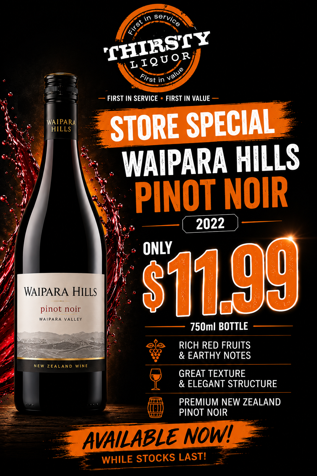 Waiapar hill Pinot noir