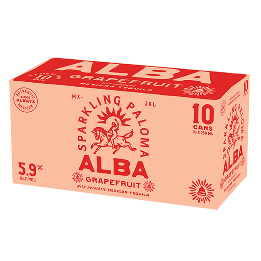 Alba Grapefruit Sparkling Paloma 5.9% 10 Pack Cans