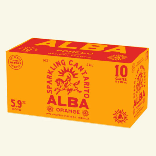 Alba Orange Sparkling Cantarito 5.9% 10 Pack Cans