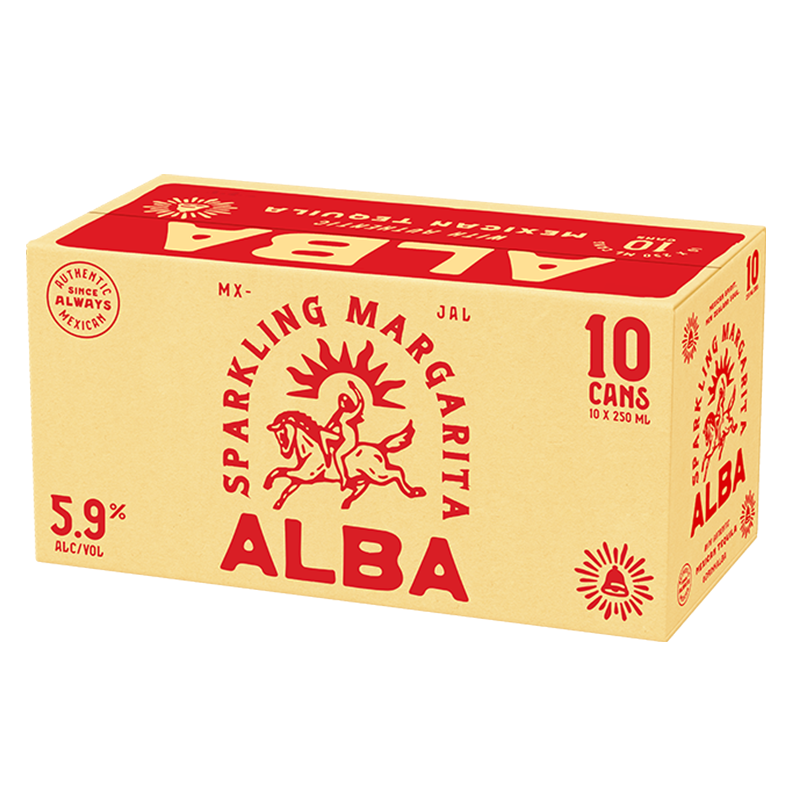 Alba Sparkling Margarita 5.9% 10 Pack Cans