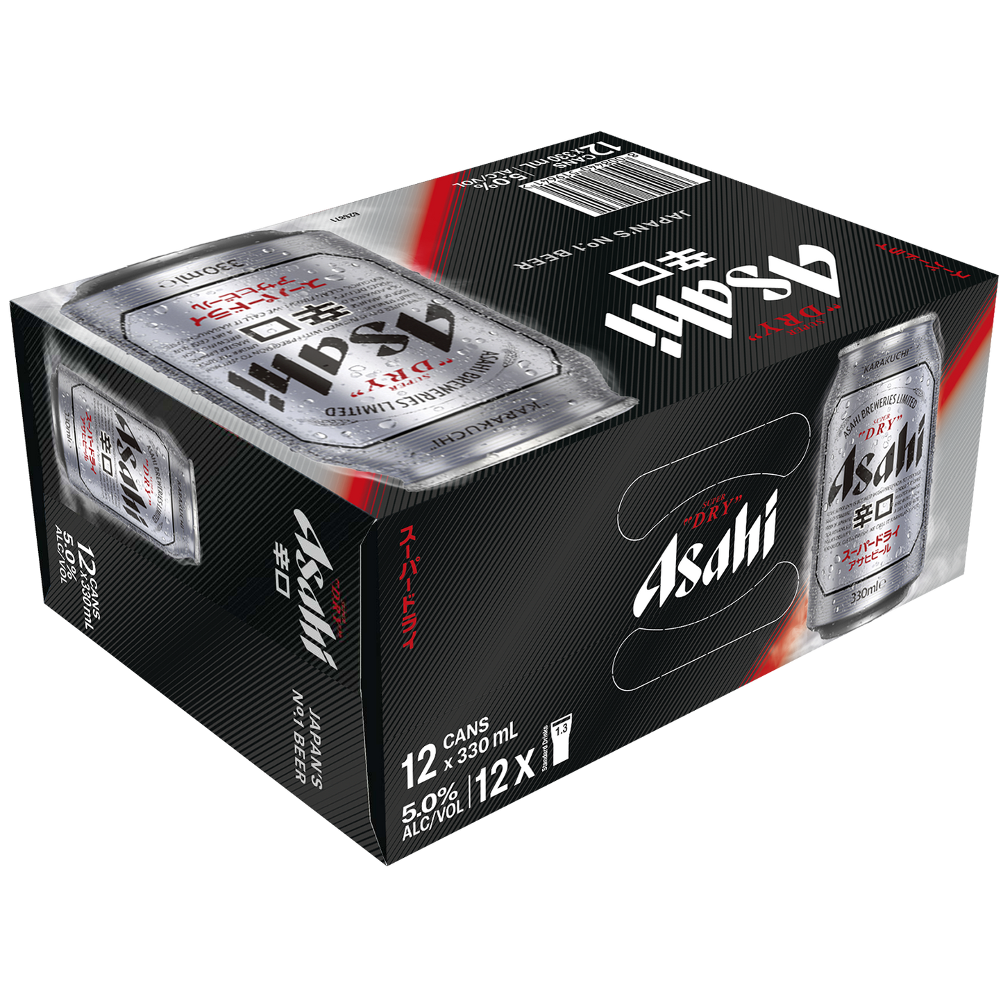 Asahi Super Dry 330ml 12 Pack Cans