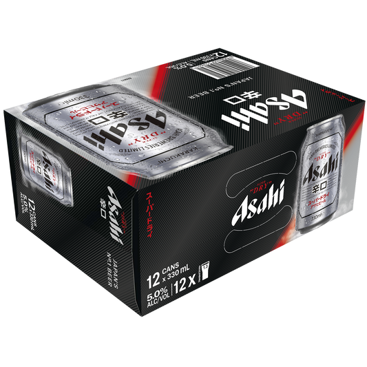 Asahi Super Dry 330ml 12 Pack Cans