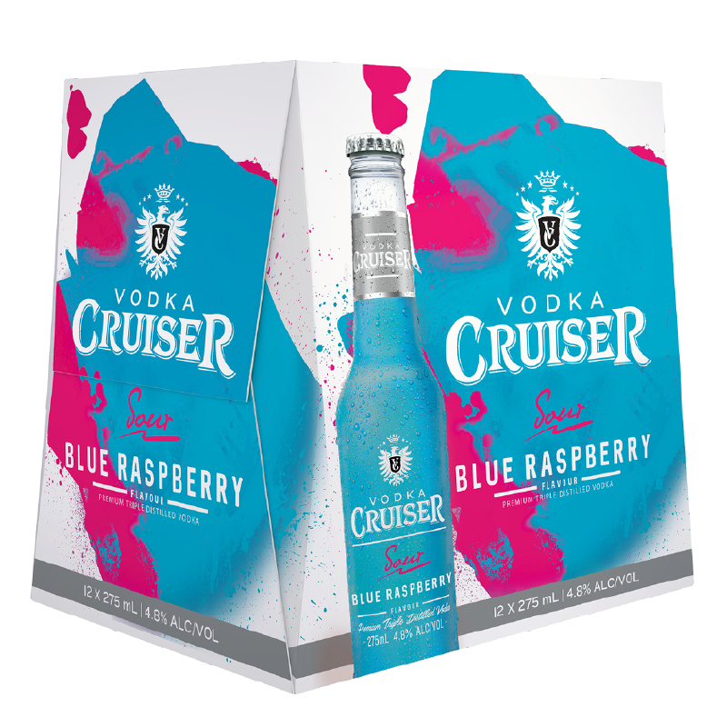 Cruiser Blue Raspberry 4.8% 275ml 12pk Bottles