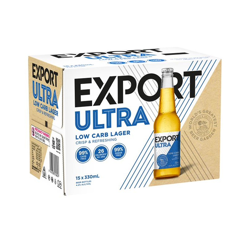 Export Ultra Low Carb 15 Pk Btls