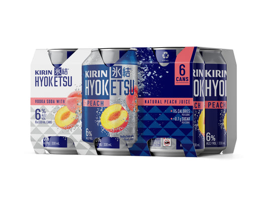 Kirin Hyoketsu Peach 6% 330ml 6pk Cans