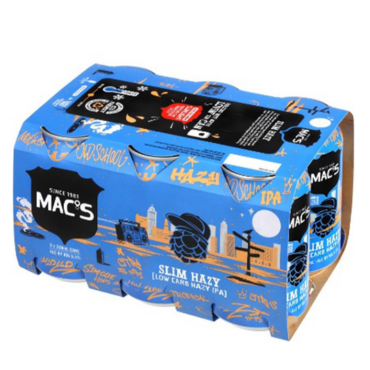 Mac's Slim Hazy (Low Carb) 330ml Can 6pk