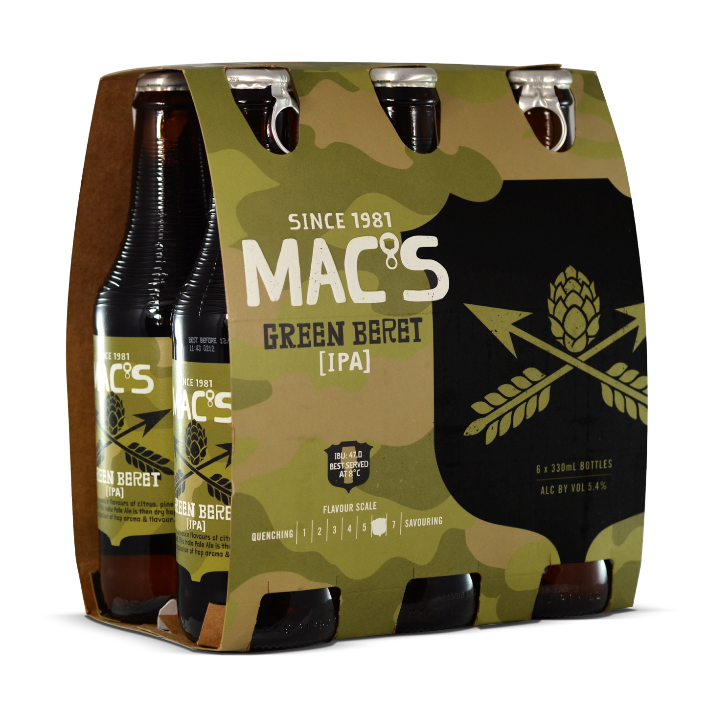 Macs Green Beret 330ml 6pk Btls