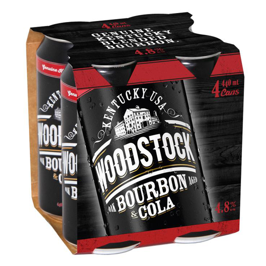 Woodstock 4.8% 440ml 4pk cans
