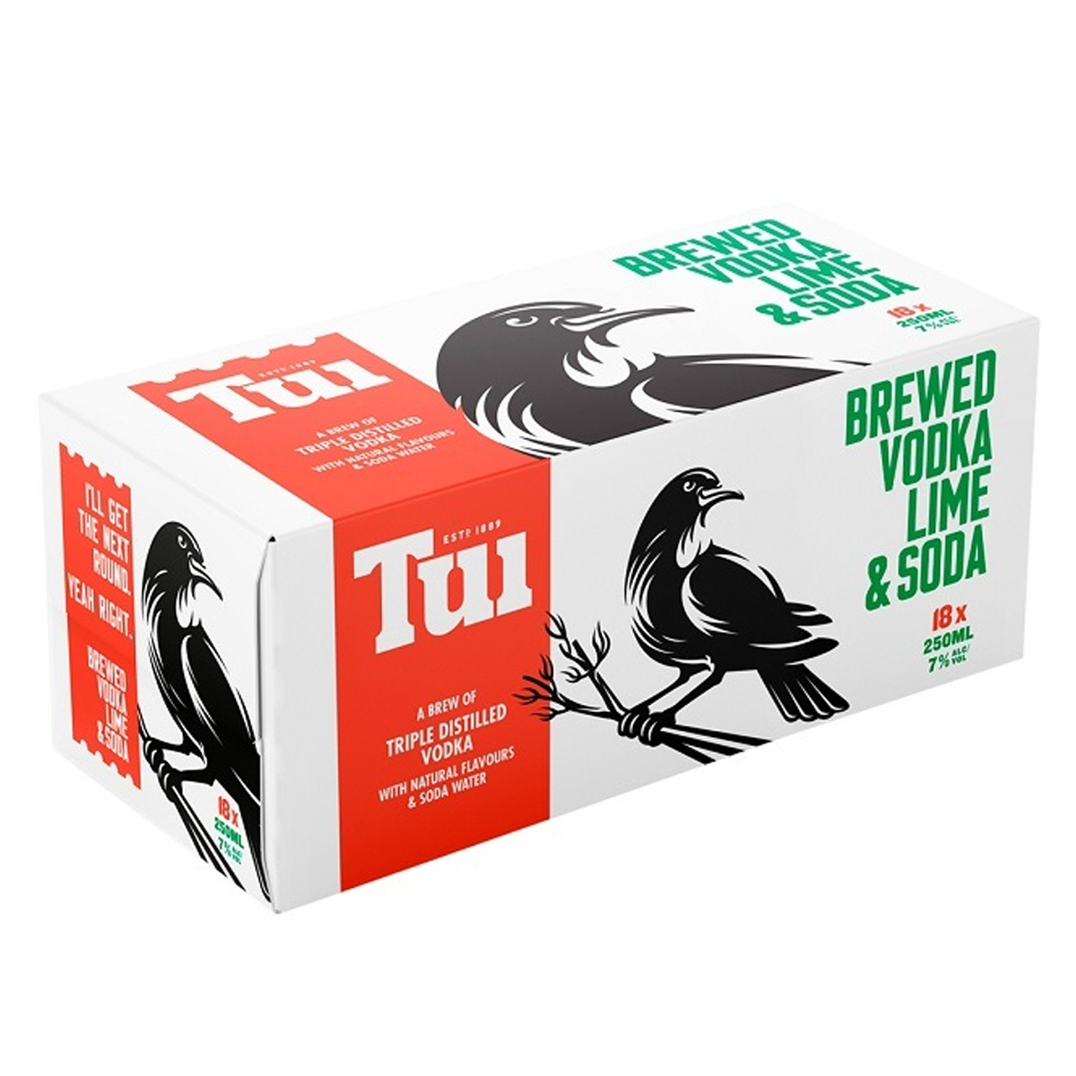 Tui Vodka Lime & Soda 18pk Cans